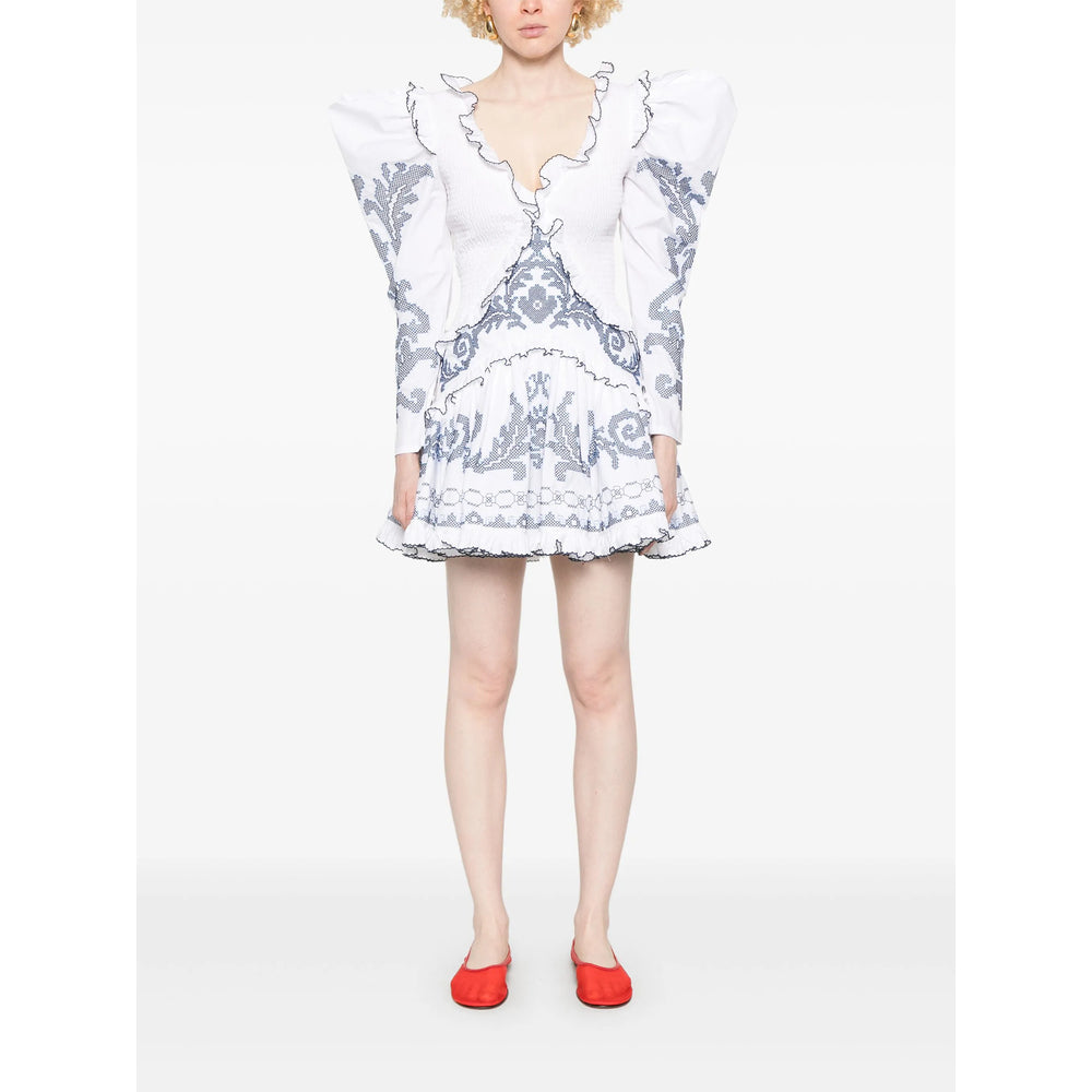 Alemais Abiti - Bianco, Blu | Wanan Luxury