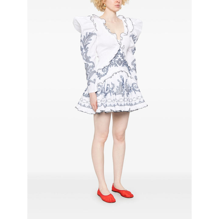 Alemais Abiti - Bianco, Blu | Wanan Luxury