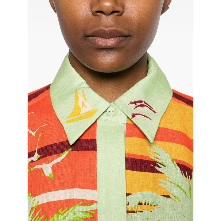 Alemais Camicie - Verde | Wanan Luxury