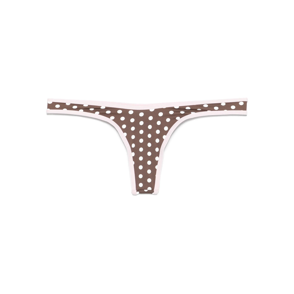 Frankies Bikinis Nylon Beachwear - Brown, White | Wanan Luxury