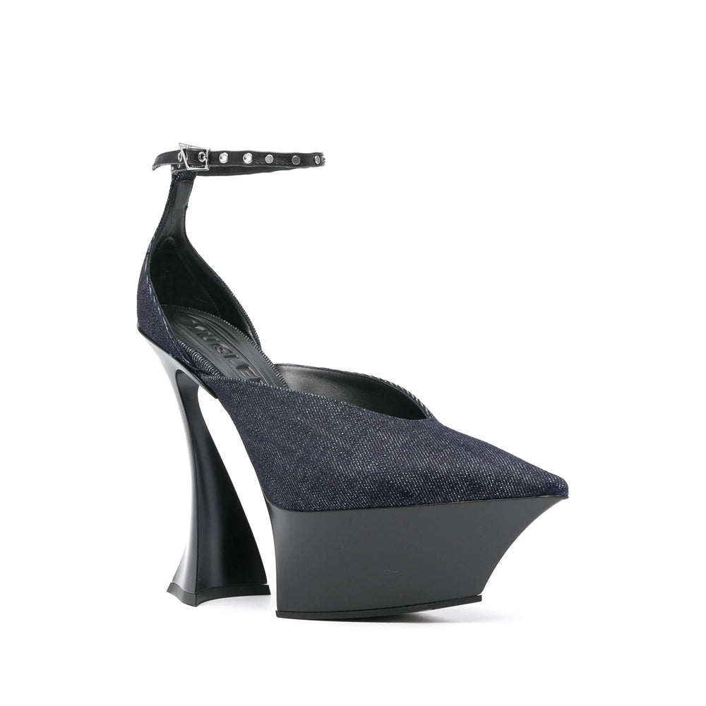 Mugler Shoes - Blue, Black | Wanan Luxury