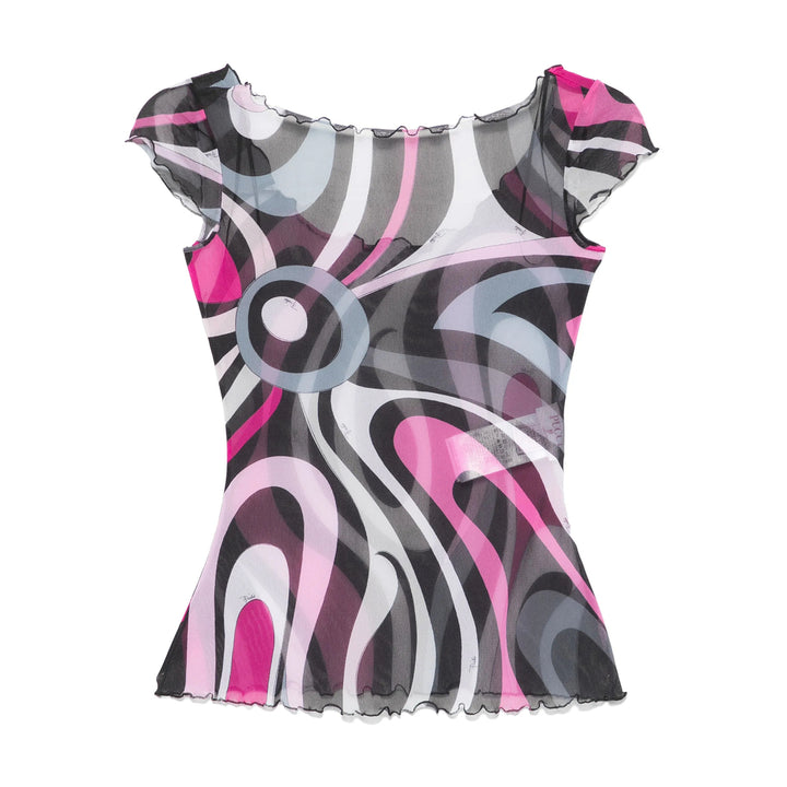 Pucci Top - Nero, Rosa | Wanan Luxury