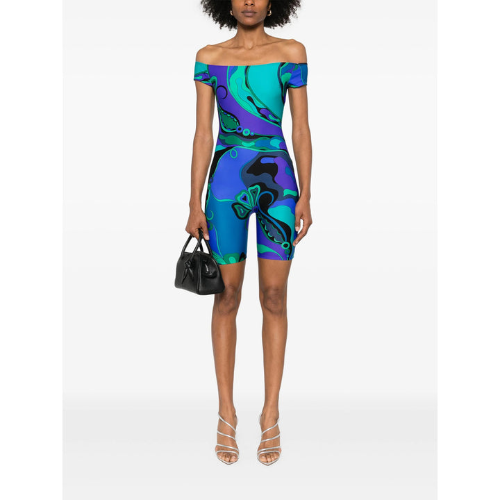 Pucci Jumpsuits - Blue, Green | Wanan Luxury