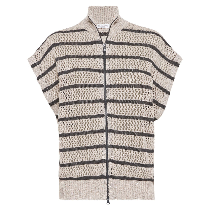 Brunello Cucinelli Neutral  Gray Sweaters - Neutral, Gray | Wanan Luxury