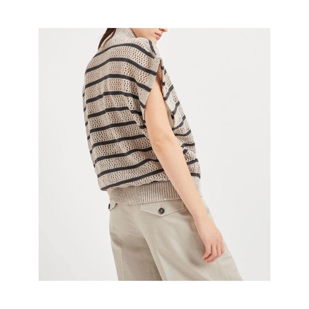 Brunello Cucinelli Neutral  Gray Sweaters - Neutral, Gray | Wanan Luxury