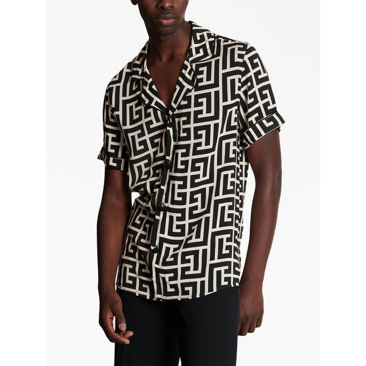 Balmain Shirts - Black, Neutral | Wanan Luxury