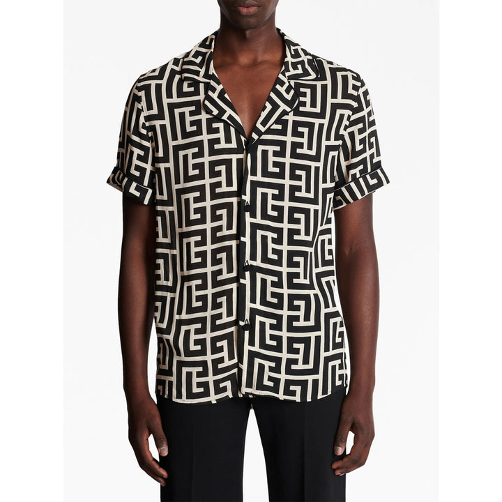 Balmain Shirts - Black, Neutral | Wanan Luxury