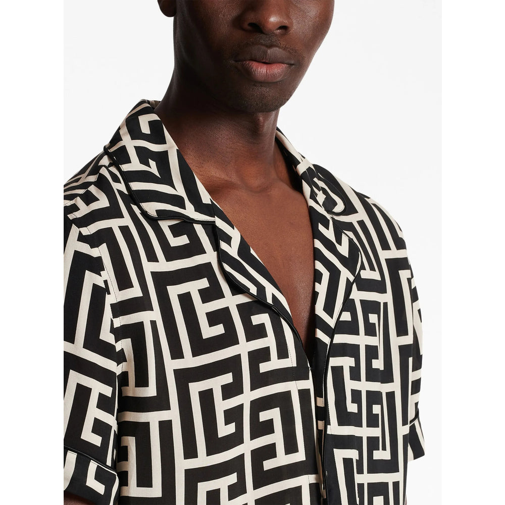 Balmain Shirts - Black, Neutral | Wanan Luxury