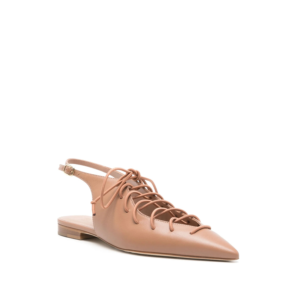 Malone Souliers Ballerine - Marrone | Wanan Luxury