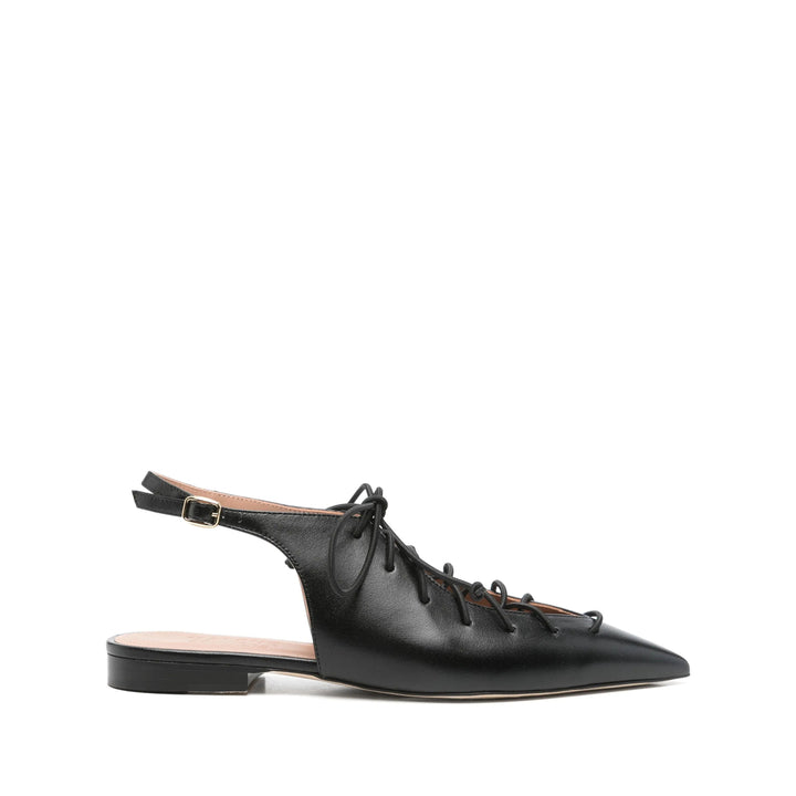 Malone Souliers Ballerine - Nero | Wanan Luxury