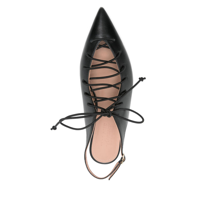Malone Souliers Ballerine - Nero | Wanan Luxury