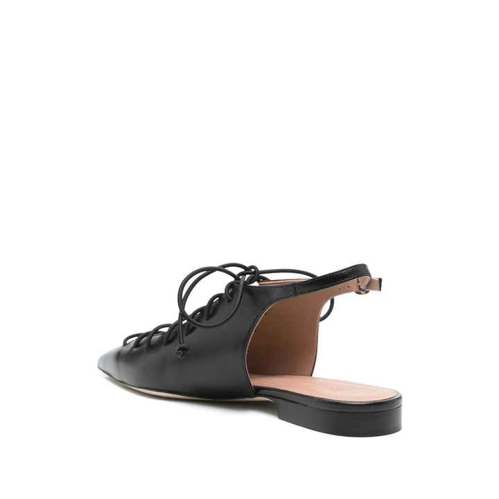Malone Souliers Ballerine - Nero | Wanan Luxury