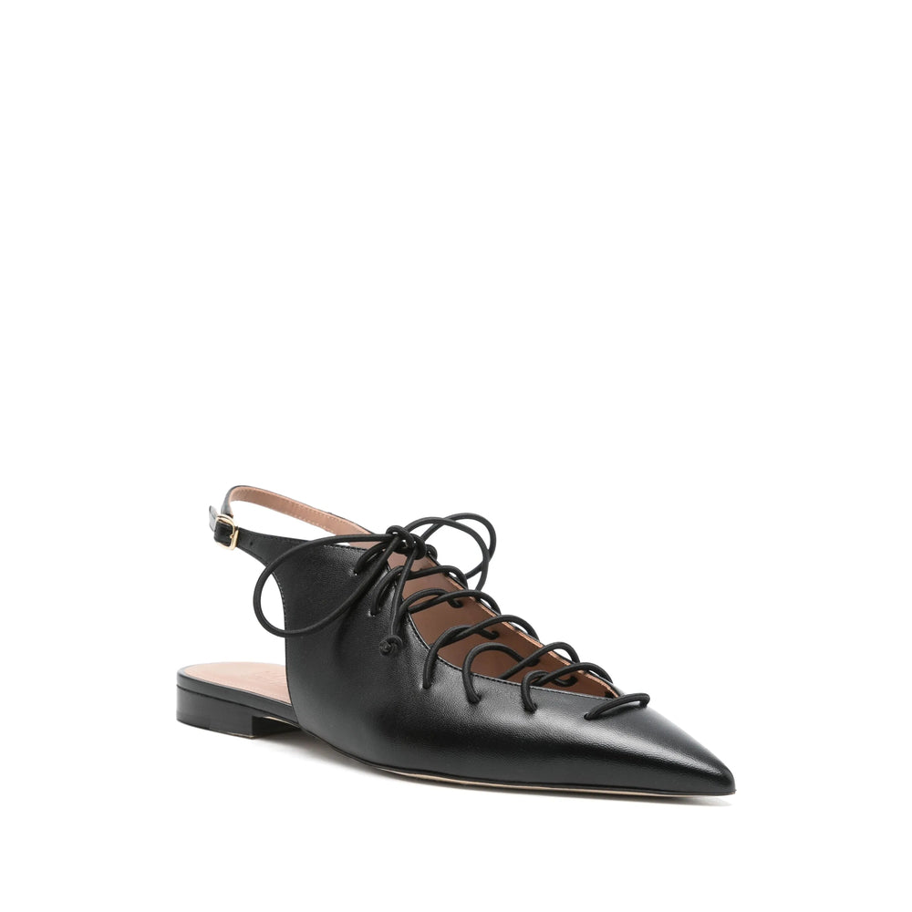 Malone Souliers Ballerine - Nero | Wanan Luxury