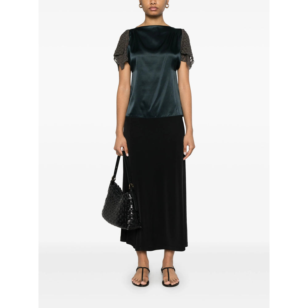 Baserange Top - Blu, Marrone | Wanan Luxury