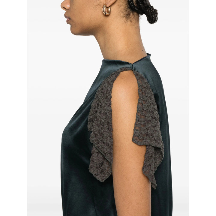 Baserange Top - Blu, Marrone | Wanan Luxury