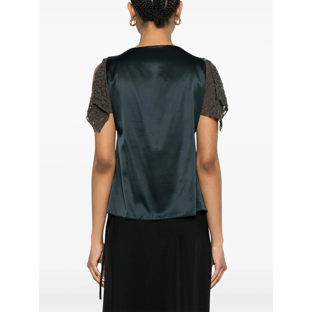 Baserange Top - Blu, Marrone | Wanan Luxury