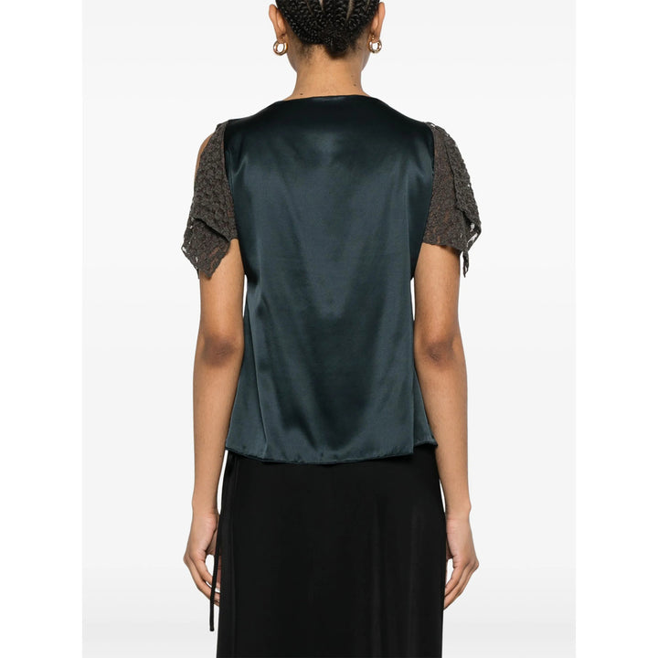 Baserange Top - Blu, Marrone | Wanan Luxury