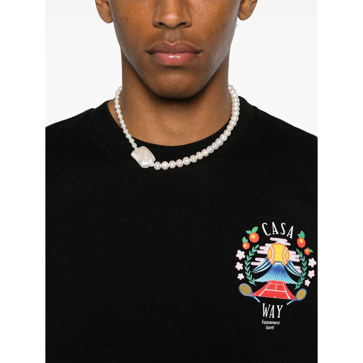 Casablanca T Shirts - Black | Wanan Luxury