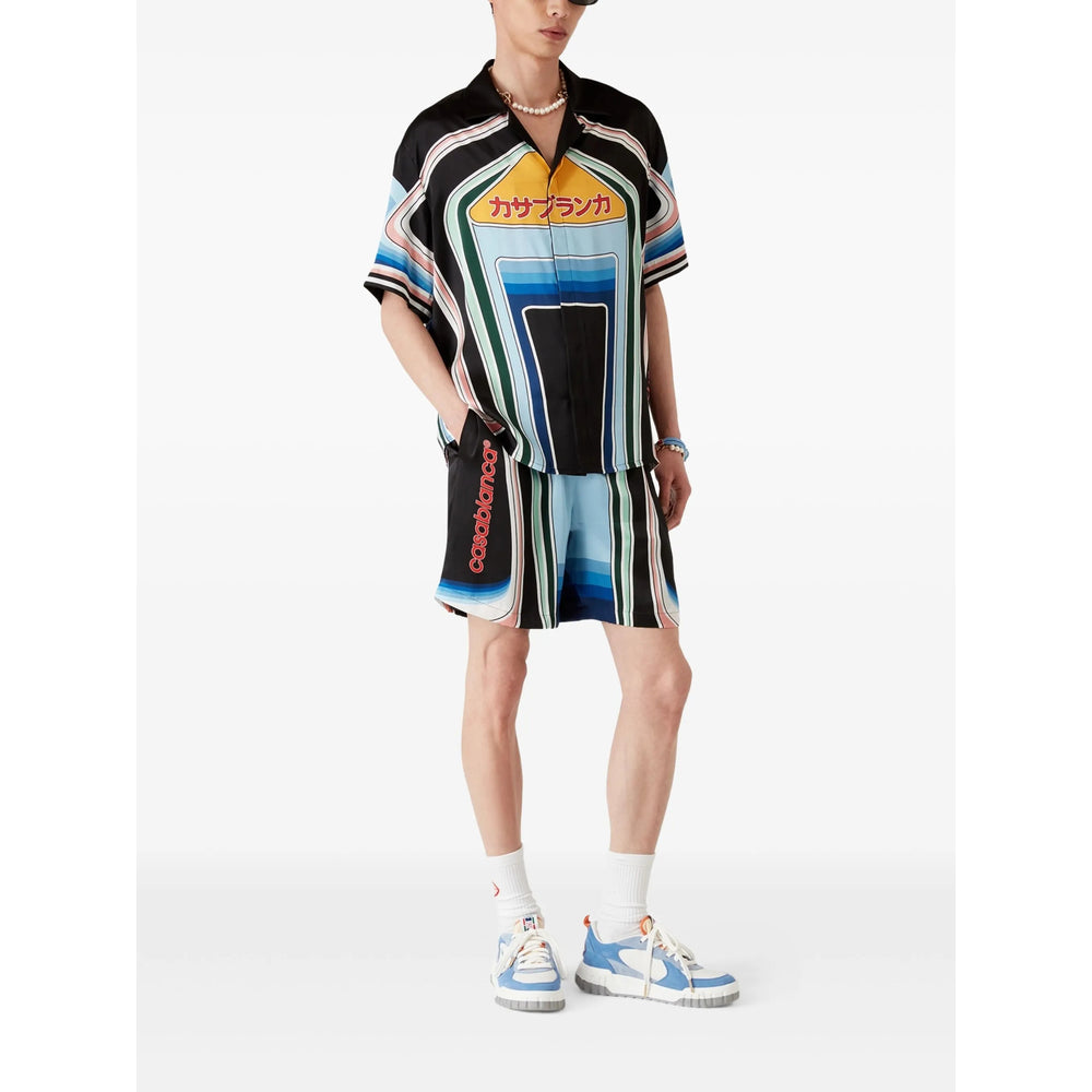 Casablanca Shorts - Black, Blue | Wanan Luxury