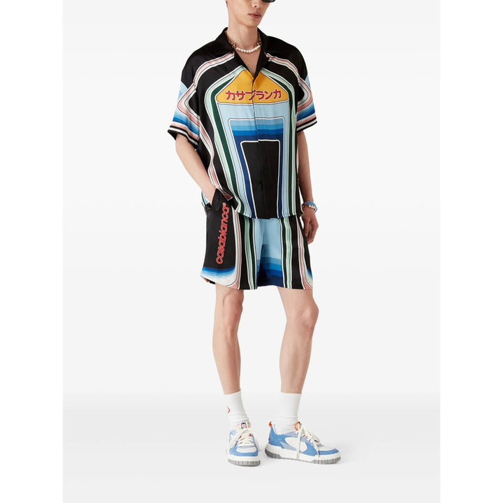 Casablanca Shorts - Black, Blue | Wanan Luxury