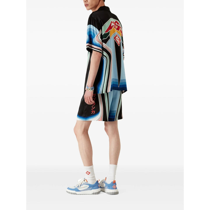 Casablanca Shorts - Black, Blue | Wanan Luxury