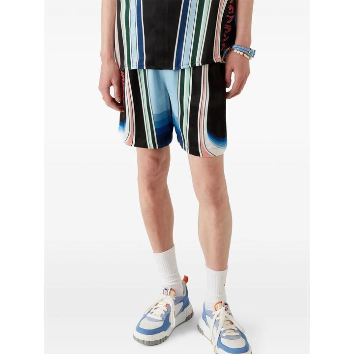 Casablanca Shorts - Black, Blue | Wanan Luxury