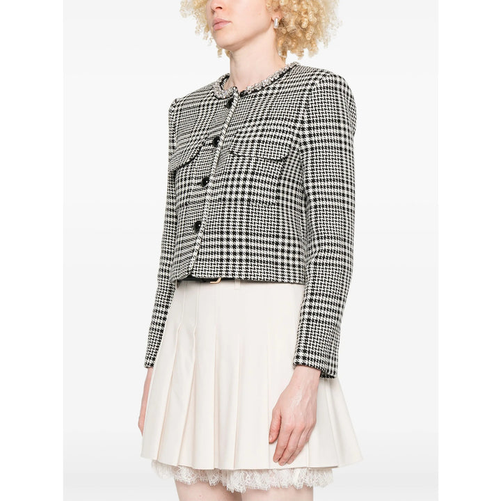 Self-Portrait Jackets - Black, White | Wanan Luxury