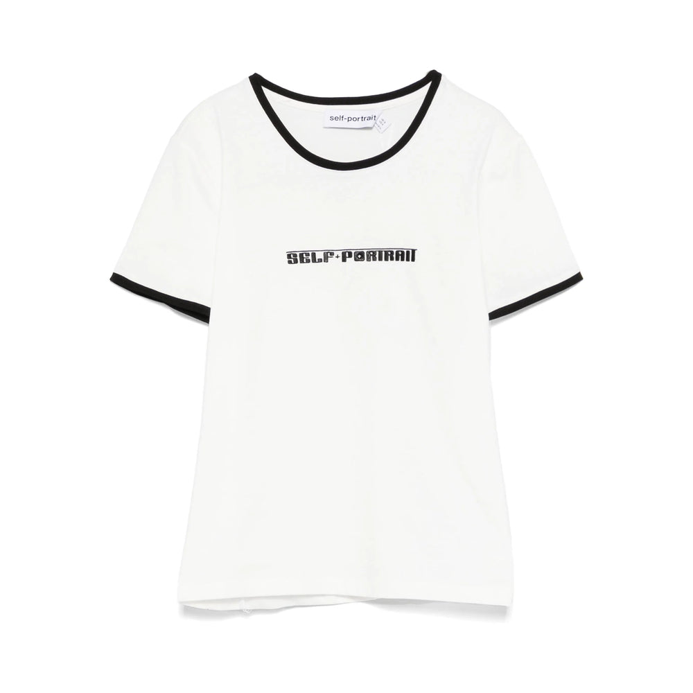 Self-Portrait T Shirts - White | Wanan Luxury