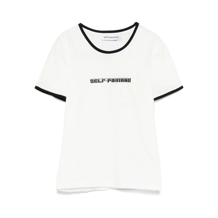 Self-Portrait T Shirts - White | Wanan Luxury