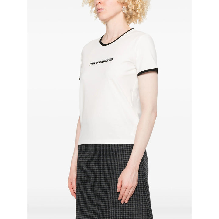 Self-Portrait T Shirts - White | Wanan Luxury