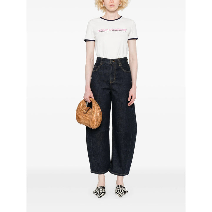 Self-Portrait T Shirts - White | Wanan Luxury
