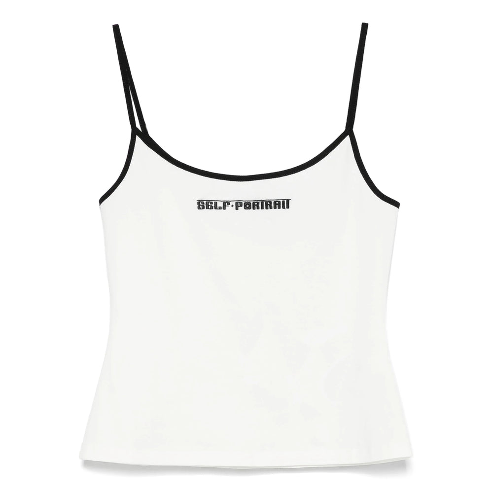 Self-Portrait Tops - White | Wanan Luxury