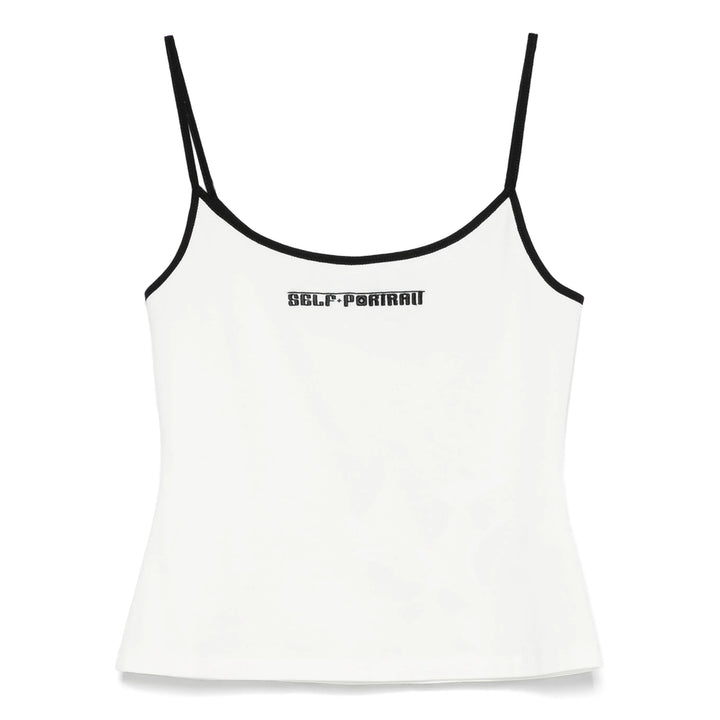 Self-Portrait Tops - White | Wanan Luxury
