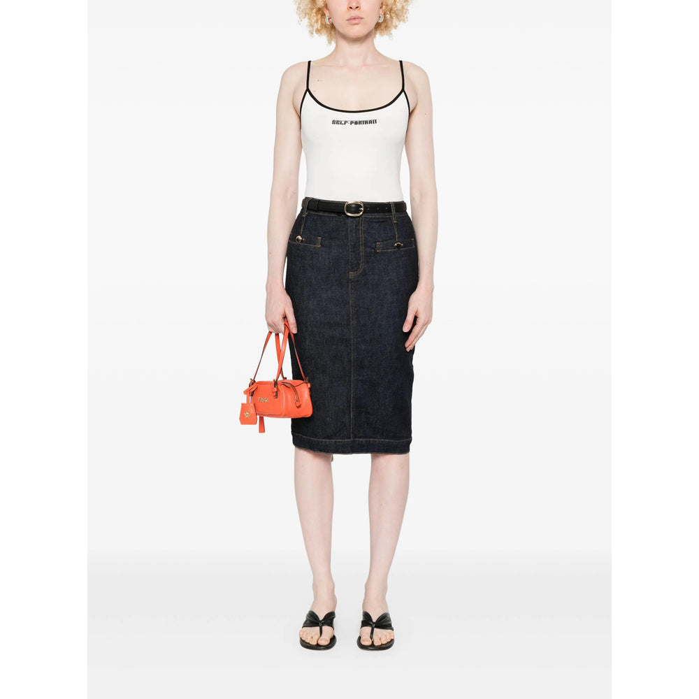 Self-Portrait Tops - White | Wanan Luxury