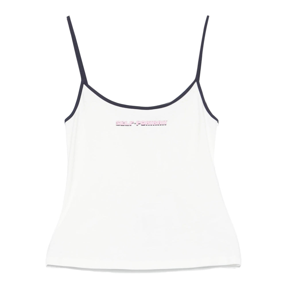 Self-Portrait Tops - White | Wanan Luxury