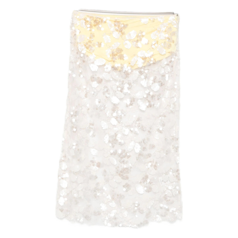 Siedres Skirts - Yellow, White | Wanan Luxury