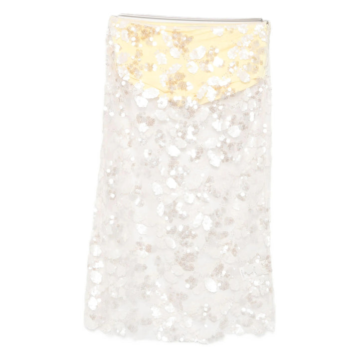 Siedres Skirts - Yellow, White | Wanan Luxury