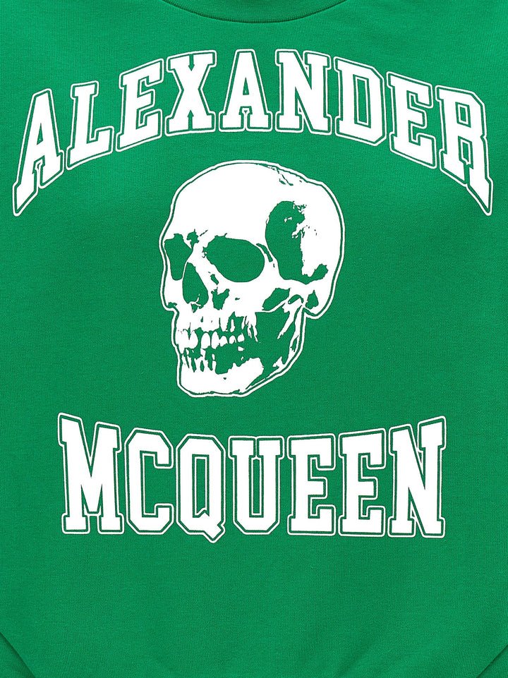 Varsity Skull Sweatshirt Green