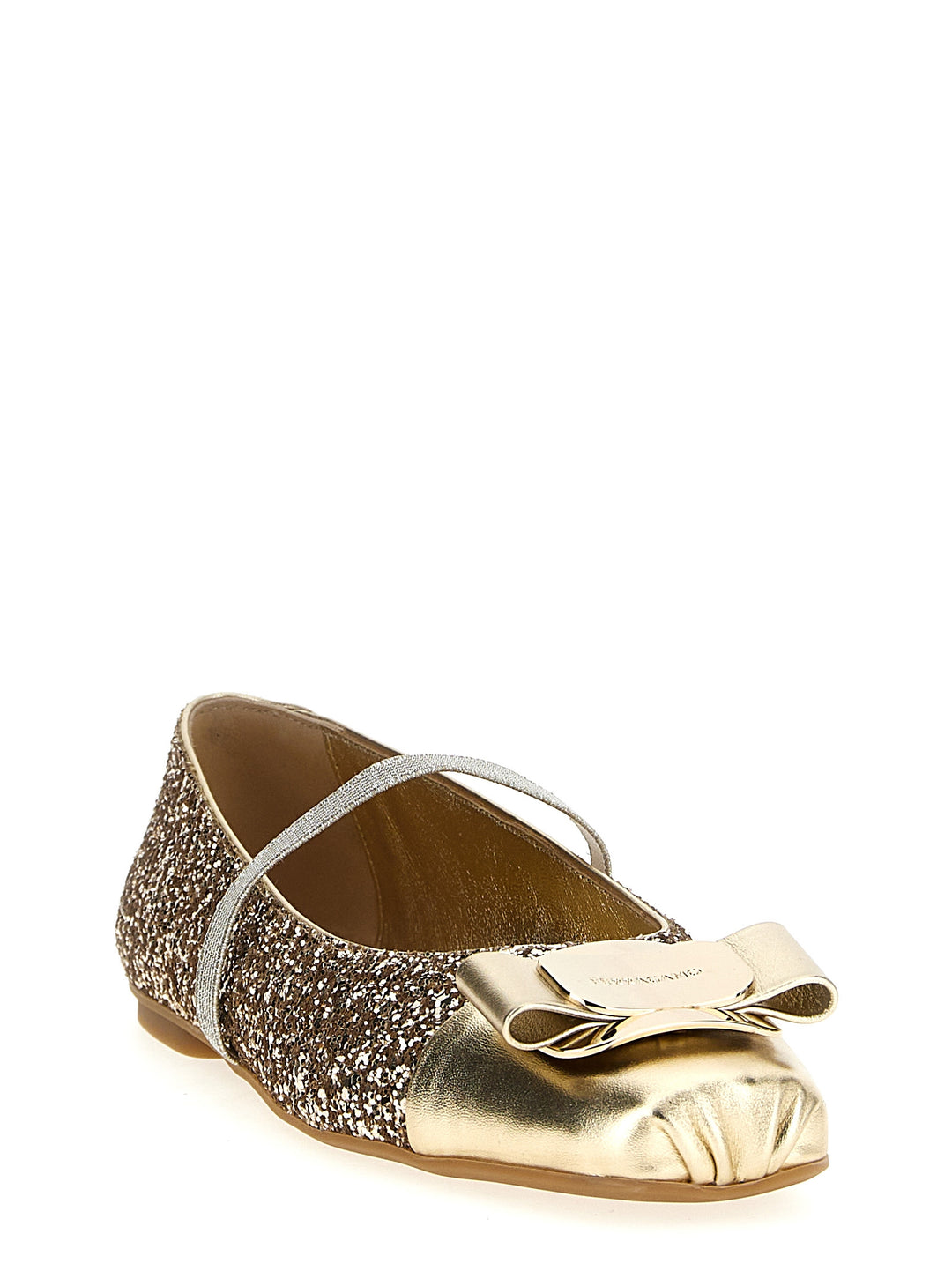 Zina Toe Flat Shoes Gold