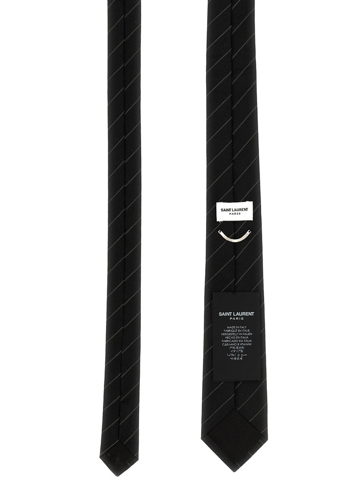 Striped Tie Ties, Papillon Black