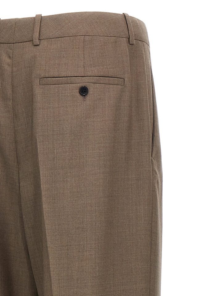 Wool Tailored Trousers Pants Gray