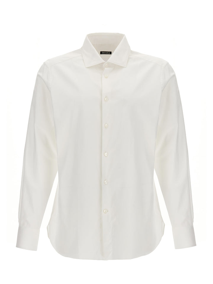 Stretch Poplin Shirt Shirt, Blouse White