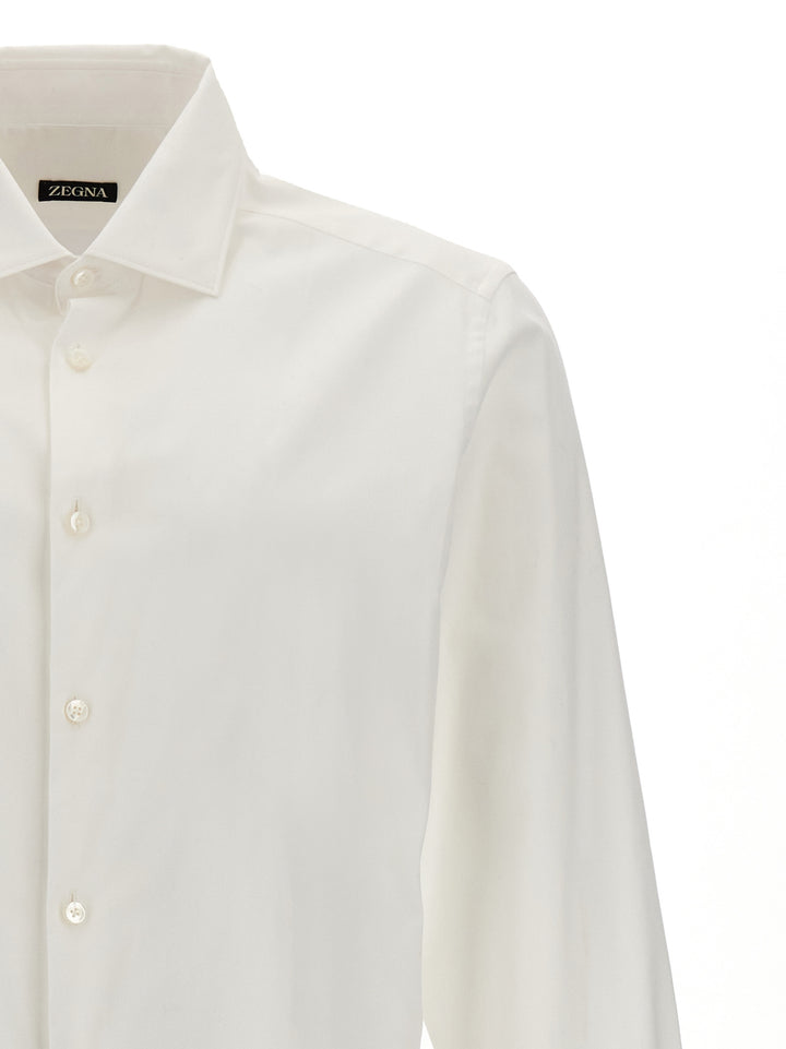 Stretch Poplin Shirt Shirt, Blouse White