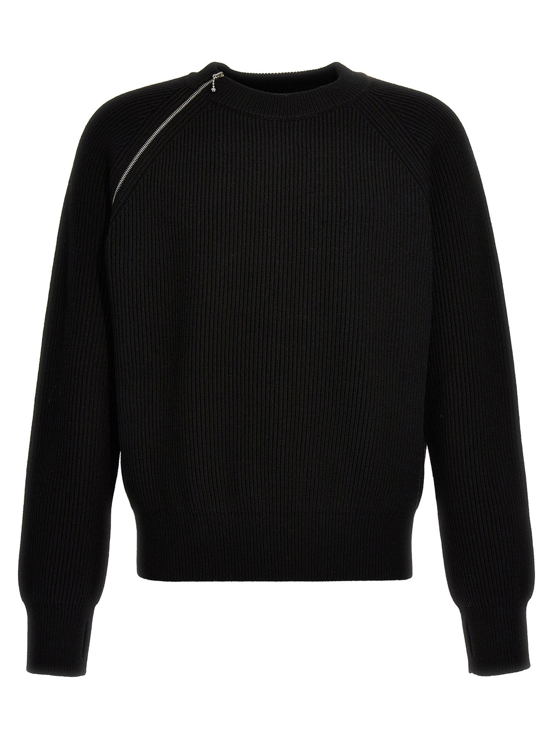 Zip Detail Sweater Sweater, Cardigans Black