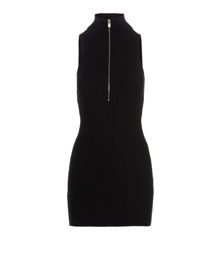 Ribbed Knit Dress Dresses Black