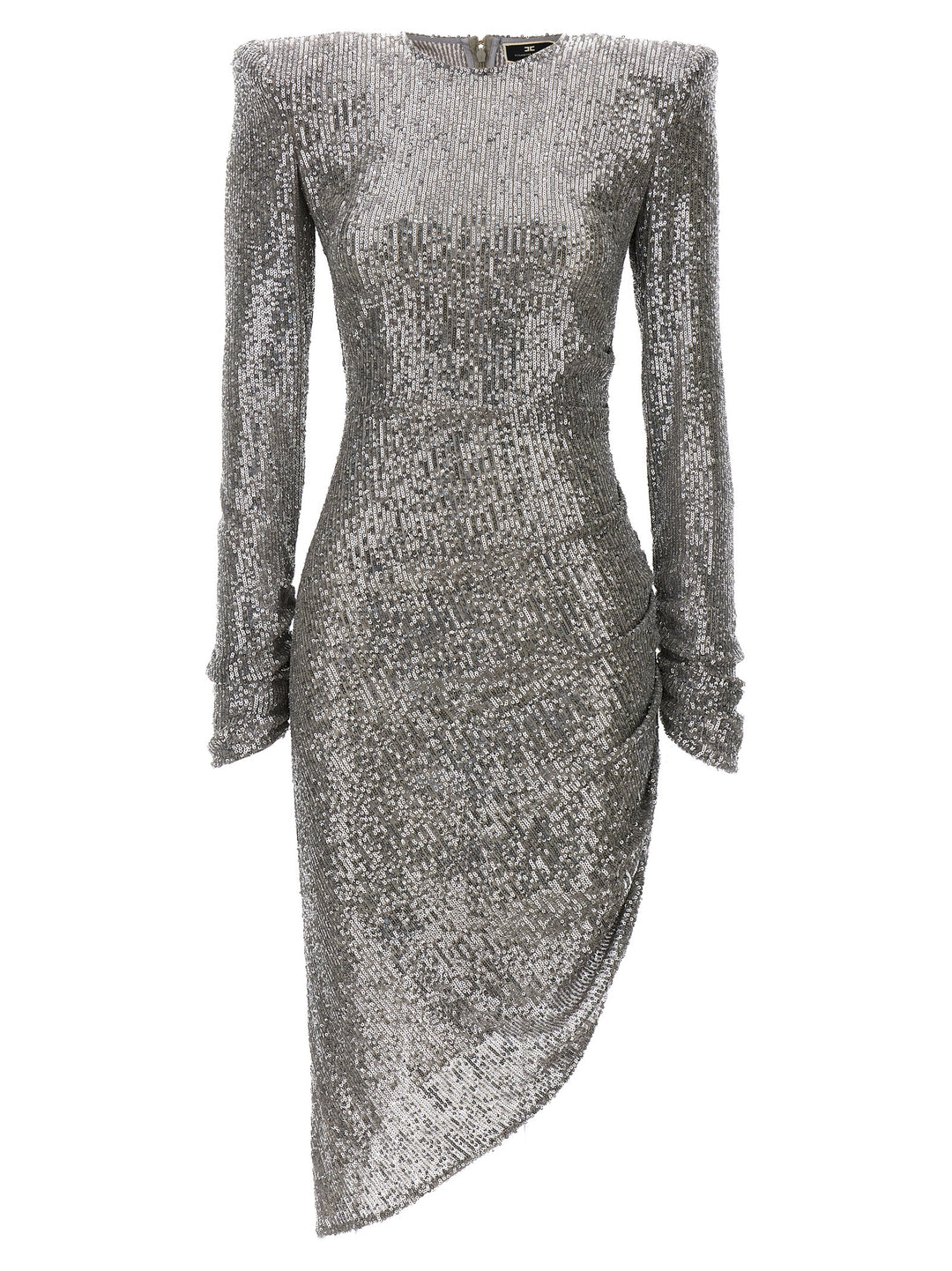 Sequin Asymmetrical Dress Dresses Silver