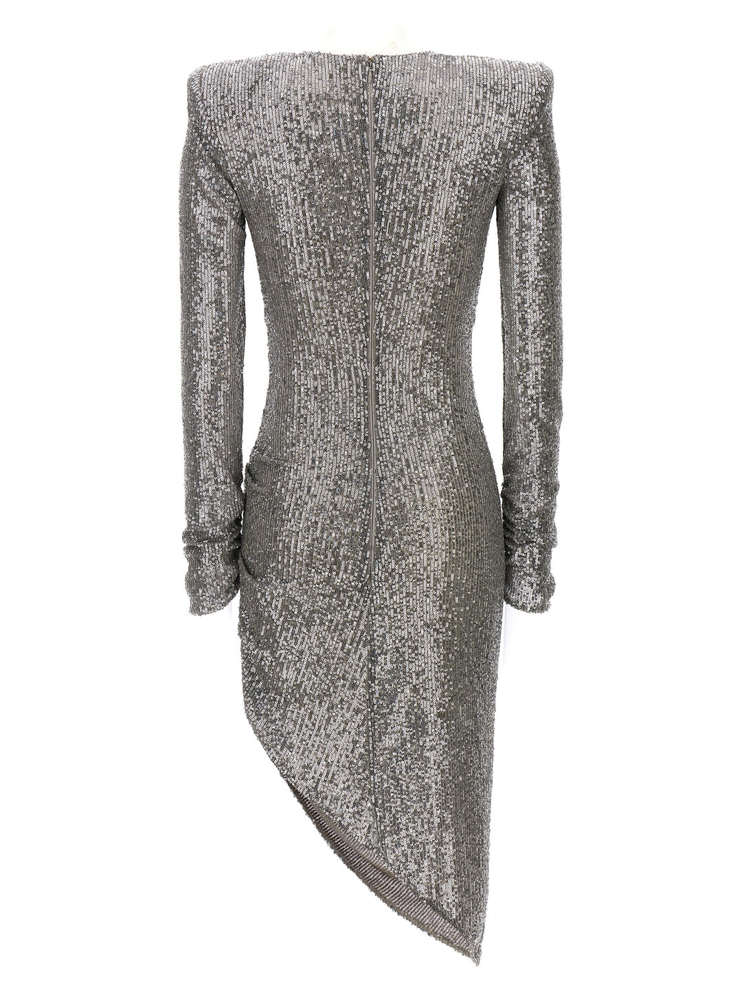 Sequin Asymmetrical Dress Dresses Silver