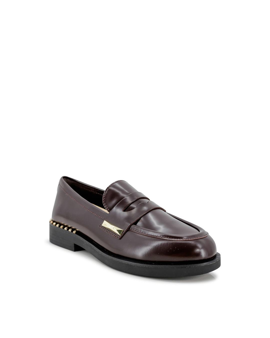 Mocassino In Pelle Bordeux Moccasin Marrone