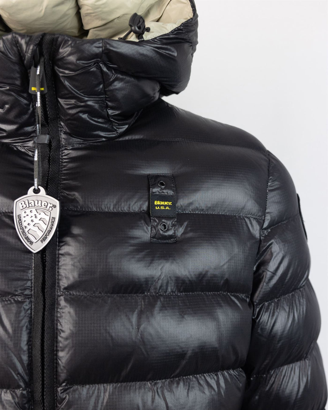 Giubbio Adams In Nylon Eco Jacket Nero