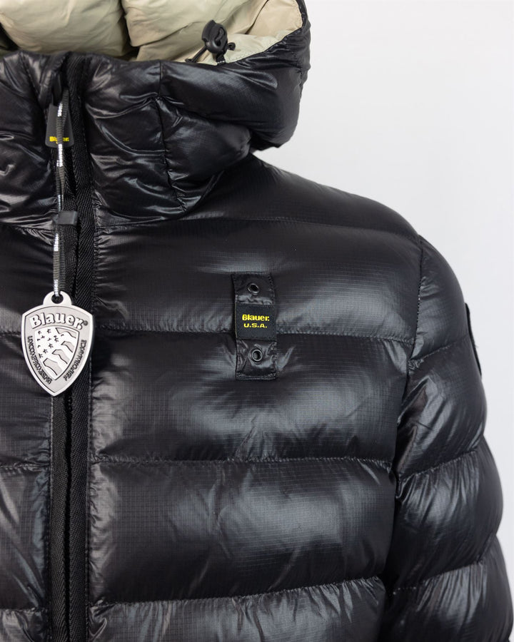 Giubbio Adams In Nylon Eco Jacket Nero